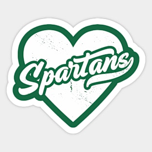 Vintage Spartans School Spirit // High School Football Mascot // Go Spartans Sticker